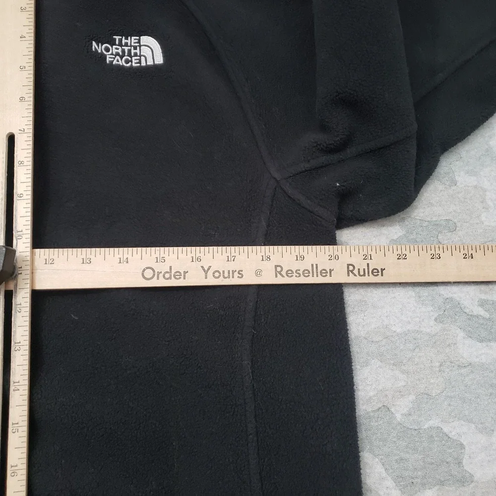 The North Face Sweatshirt Mens‎ Small Black Fleece Full Zip Pockets Outdoors